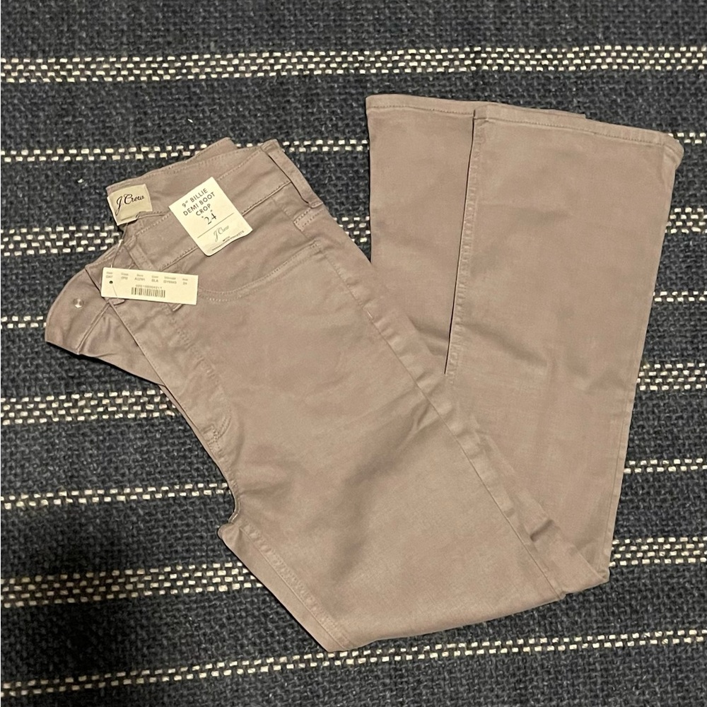 NWT gray denim Demi boot crops - j. Crew